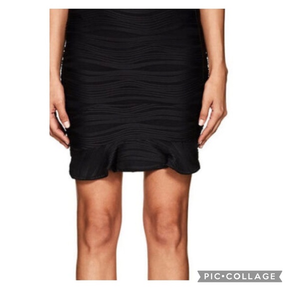 Opening Ceremony Ruffle Wavy Ribbed Black Skirt Size Medium - Picture 12 of 14